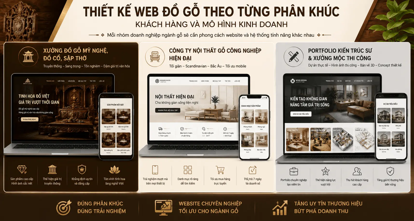 Thiết Kế Website Giới Thiệu Đồ Gỗ Chuyên Nghiệp Cho Nội Thất Gỗ Công Nghiệp