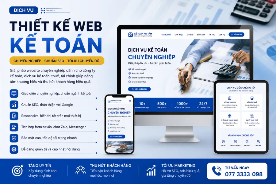Thiết kế web kế toán Đồng Nai Uy Tín, Chuyên Nghiệp - DonaWeb