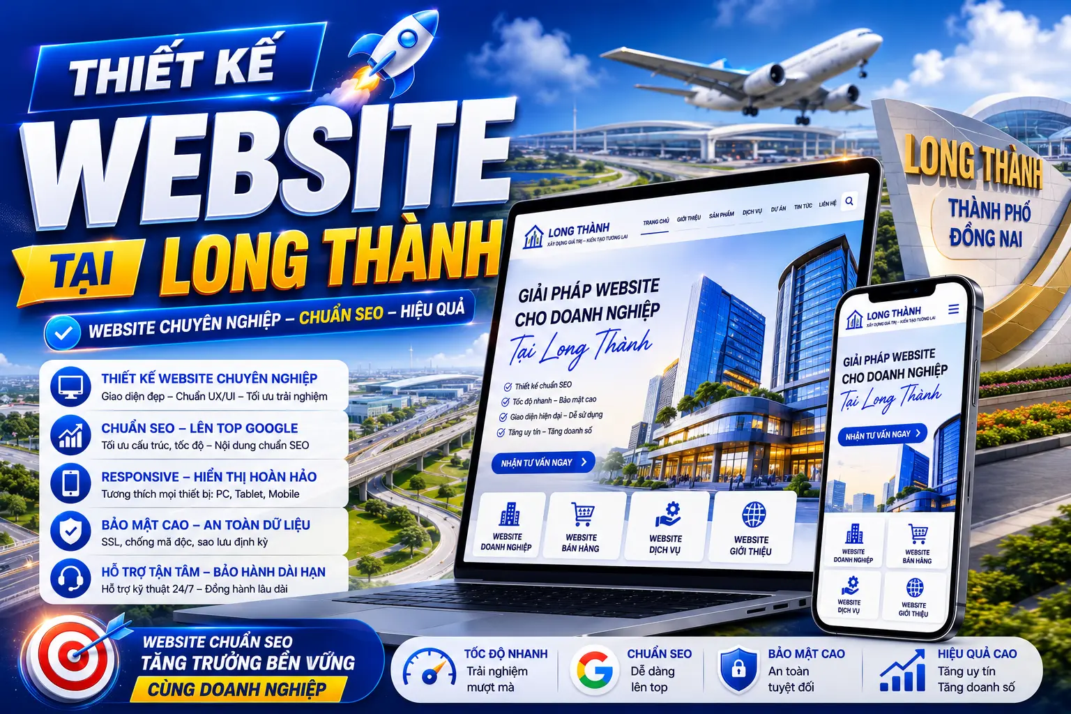 DonaWeb chuyên thiết kế web Long Thành