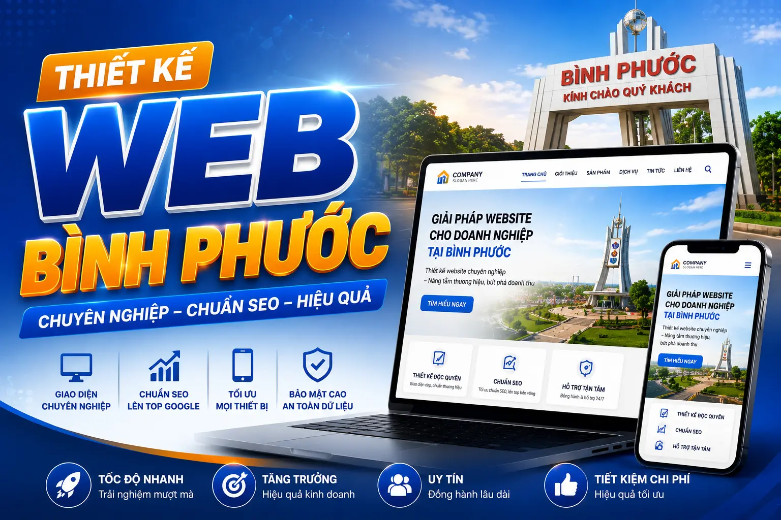 DonaWeb cung cấp dịch vụ thiết kế web Bình Phước