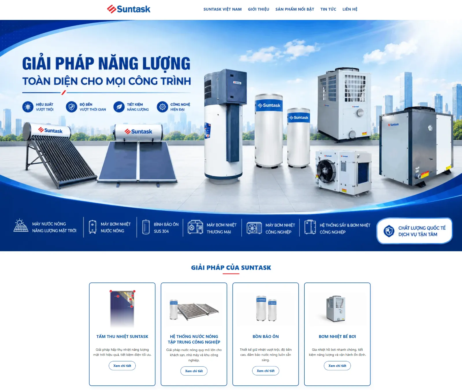 DonaWeb thiết kế web công ty Suntask